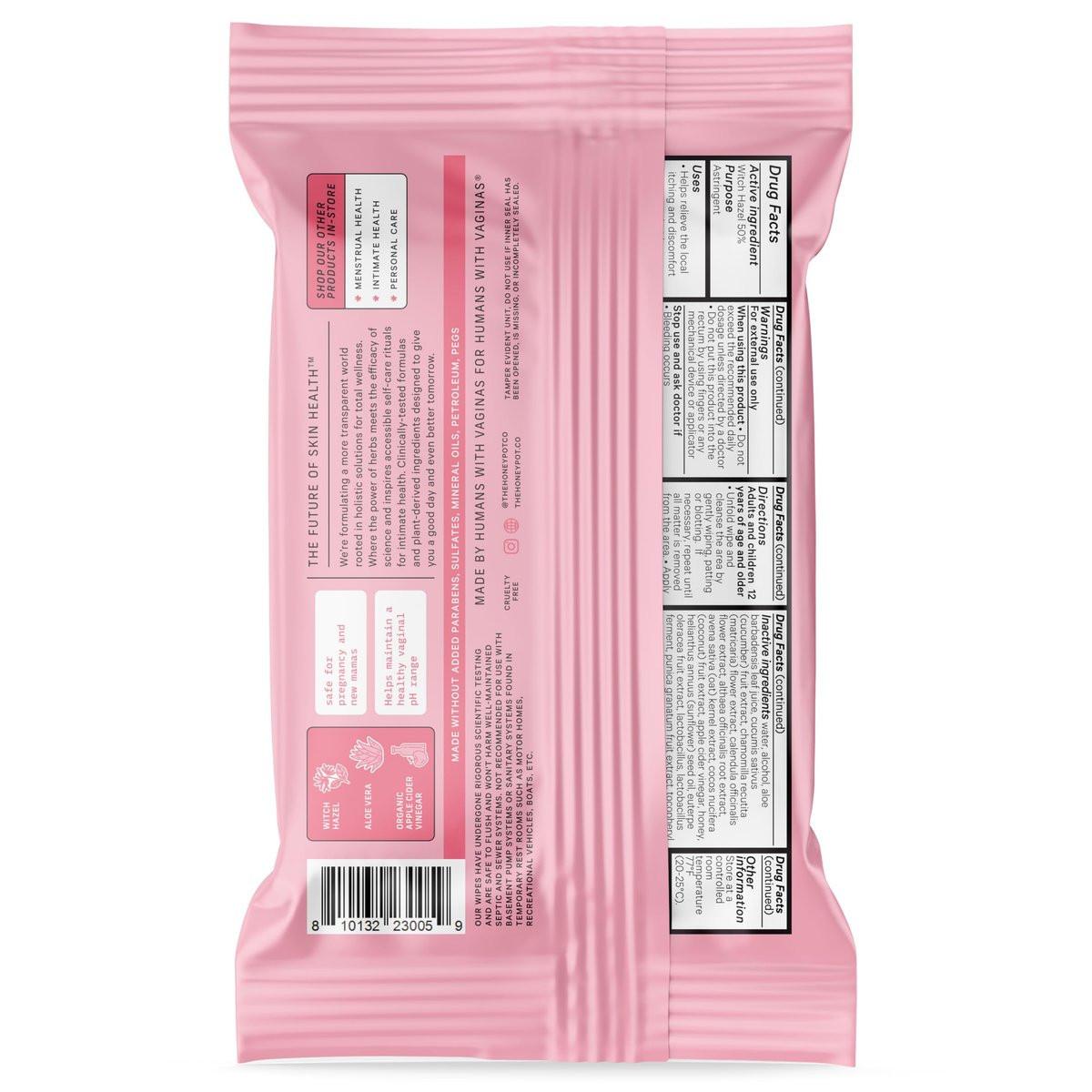 The Honey Pot Company – Beruhigende Hexenfein-Tücher für die Intimhygiene & Hämorrhoiden – Postpartum Essentials – Schwangerschafts-Muss – pH-ausgeglichen – Spülbare Hämorrhoiden-Behandlung – 20 Tücher