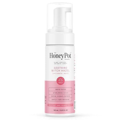 The Honey Pot Company - Witch Hazel Intimwaschgel - Postpartumbedarf - Kräutergetränkte Hygiene-Waschung für empfindliche Haut - pH-ausgeglichen - 5,51 Fl Oz