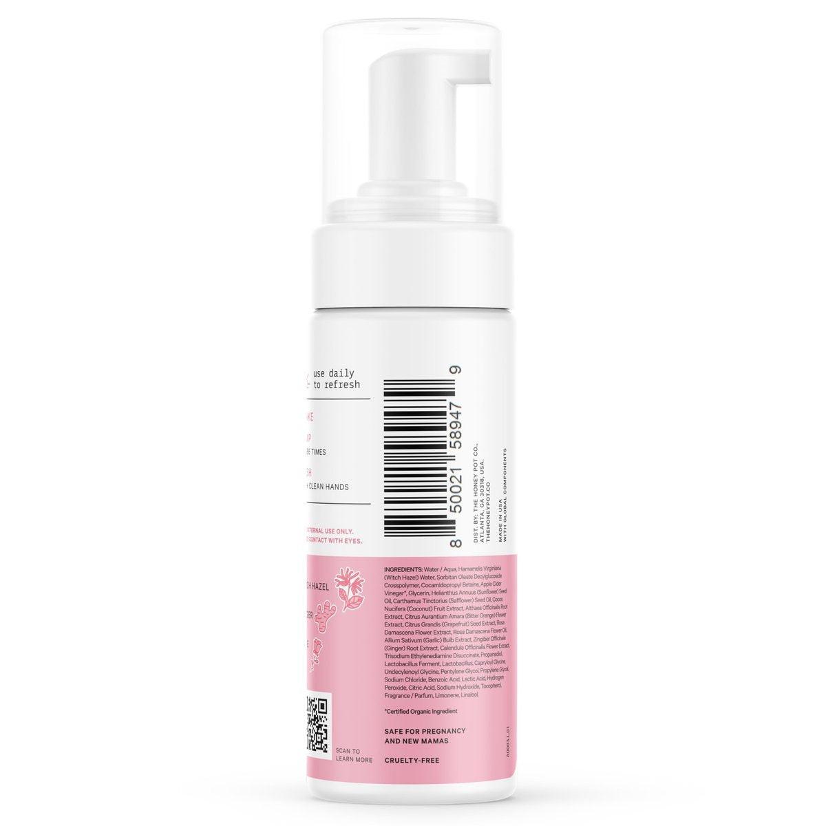 The Honey Pot Company - Witch Hazel Intimwaschgel - Postpartumbedarf - Kräutergetränkte Hygiene-Waschung für empfindliche Haut - pH-ausgeglichen - 5,51 Fl Oz
