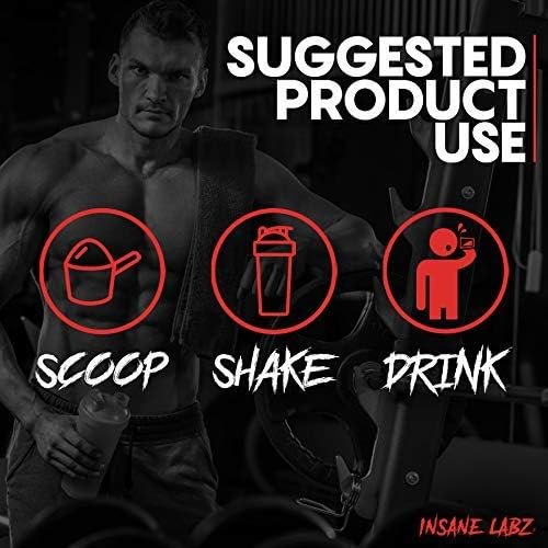Insane Labz Psychotic Black Edition Mid Stim Pre-Workout Pulver – Energie, Fokus & Pump mit Kreatin, Beta-Alanin, Taurin & AMPiberry, 35 Portionen (Zitrus-Grapefruit)