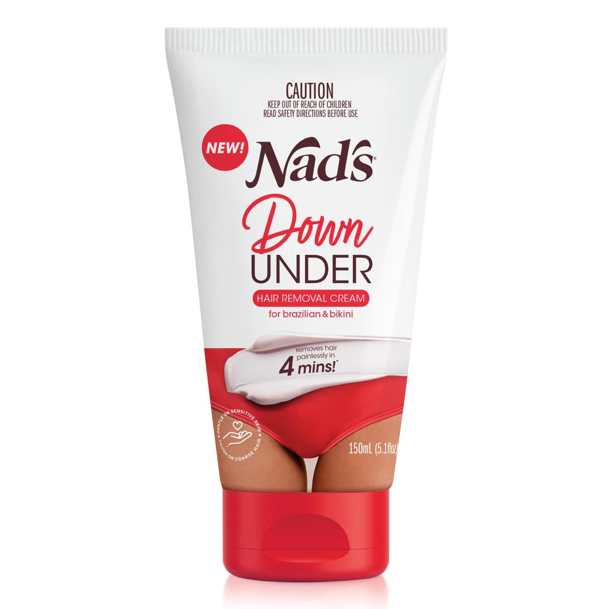 Nad's Down Under Creme für Frauen – Intime Haarentfernungscreme 150 ml