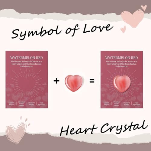 DUQGUHO 1 Zoll Herz Kristalle und Heilsteine Reiki Edelsteine Heilende Kristalle Amethyst Kristall Herz Set Rosenquarz Herzförmige Kristalle Bulk Polierte Edelsteine Spirituelle Geschenke für Frauen 12 Stück