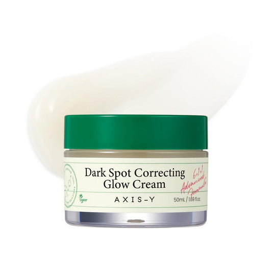 AXIS-Y Dark Spot Correcting Glow Cream – Aufhellende Feuchtigkeitscreme mit 2% Alpha-Arbutin, 5% Niacinamid & Ceramiden – Hydratisierende koreanische Hautpflege für dunkle Flecken & ungleichmäßigen Hautton (50 ml)