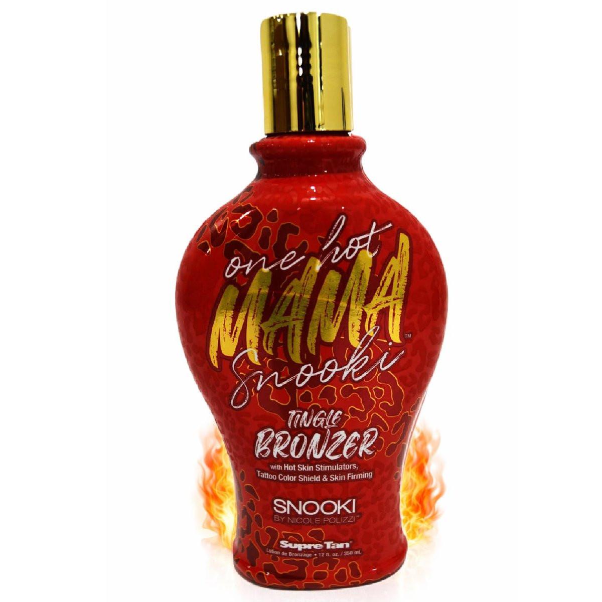 Snooki One Hot Mama Tingle Bronzer mit Hautstimulatoren, Tattoo-Farbschutz & Hautstraffung 12oz