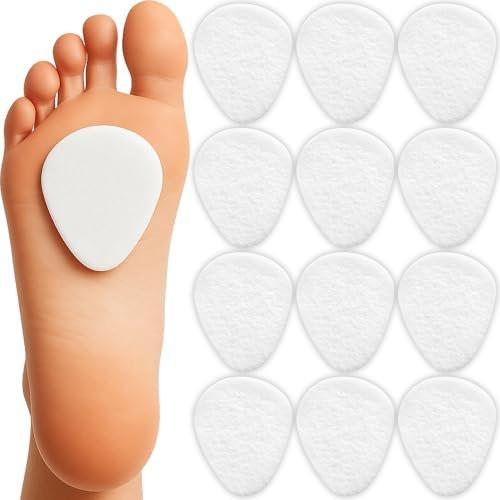 Metatarsal-Pads für Damen und Herren (12er-Pack) – Filz-Ballenpolster für Schmerzlinderung, für alle Schuharten, Morton Neurom, Einlegesohlen für hohe Absätze, Einheitsgröße (6 mm dick)