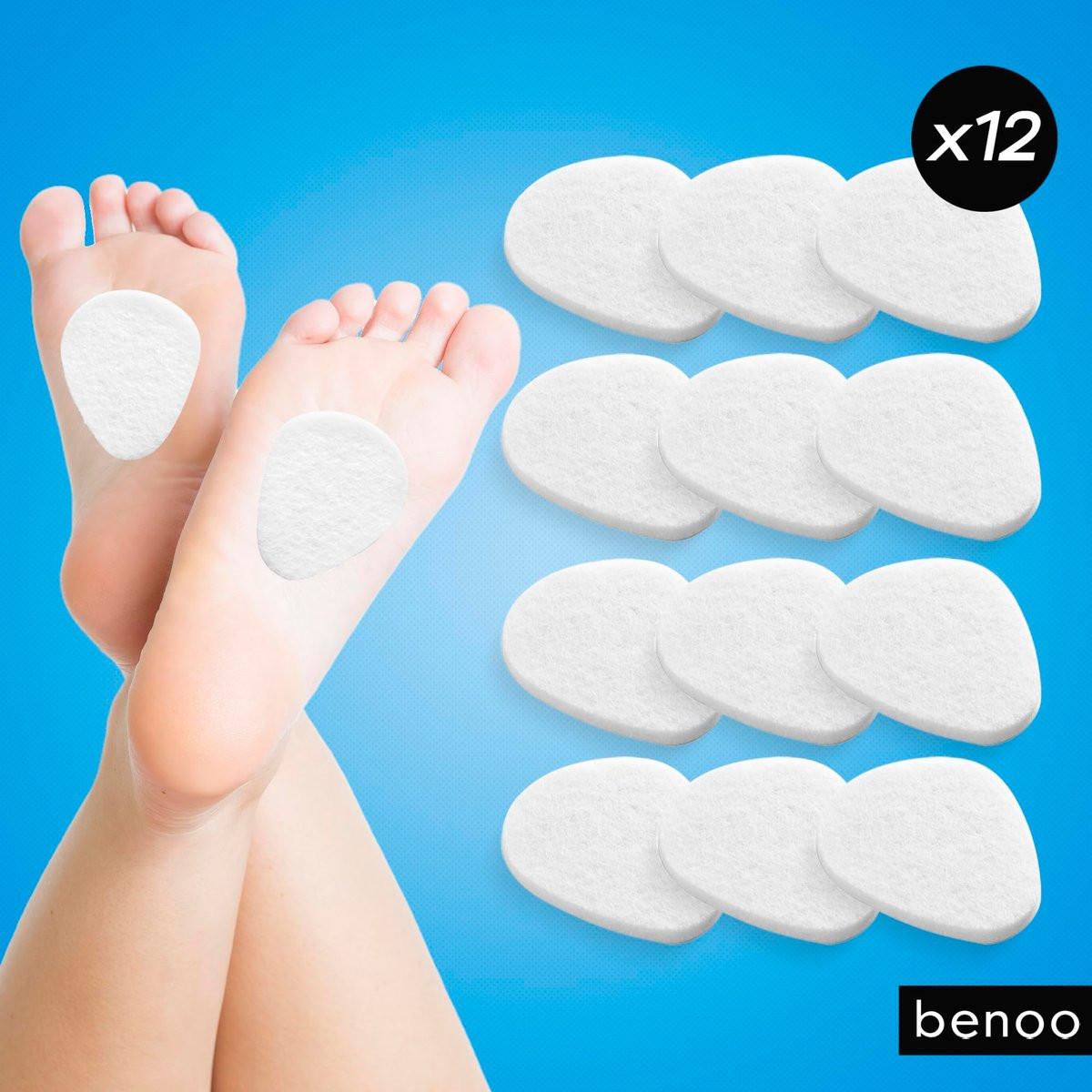 Metatarsal-Pads für Damen und Herren (12er-Pack) – Filz-Ballenpolster für Schmerzlinderung, für alle Schuharten, Morton Neurom, Einlegesohlen für hohe Absätze, Einheitsgröße (6 mm dick)