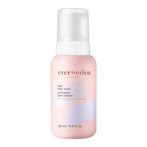 Evereden Multi-Vitamin Kids Body Wash Cool Peach – Sanfte Körperpflege für empfindliche Kinderhaut, Feuchtigkeit & Pflege, 8,5 fl oz