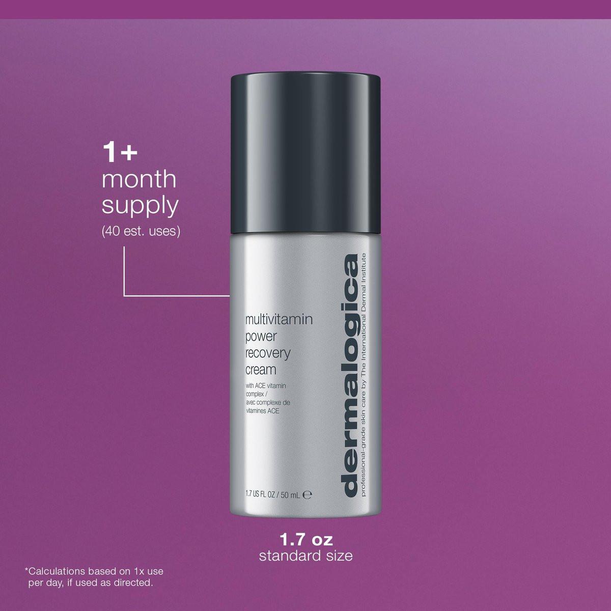 Dermalogica MultiVitamin Power Recovery Face Cream – Feuchtigkeitsspendende Gesichtscreme mit Antioxidantien gegen Hautalterung, 50 ml