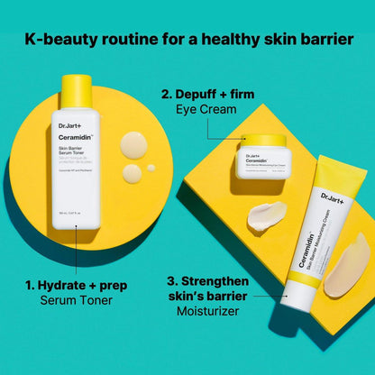 Dr.Jart+ Ceramidin Korean Augencreme mit Ceramiden | Koreanische Hautpflege, 0,5 Fl Oz