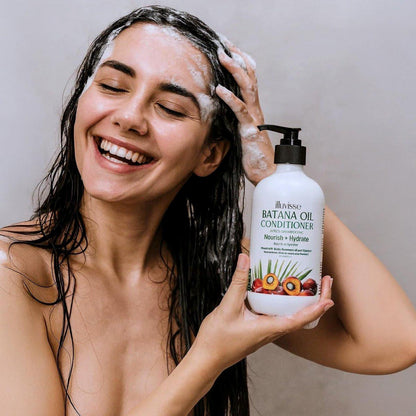 ILLUVISSE Batana Öl Shampoo & Conditioner Set für Haarwachstum & -verdickung – Bio Rosmarin, Teebaumöl, Biotin & Aloe Vera für Männer & Frauen – Stärkt, pflegt & glättet, 500 ml je Flasche