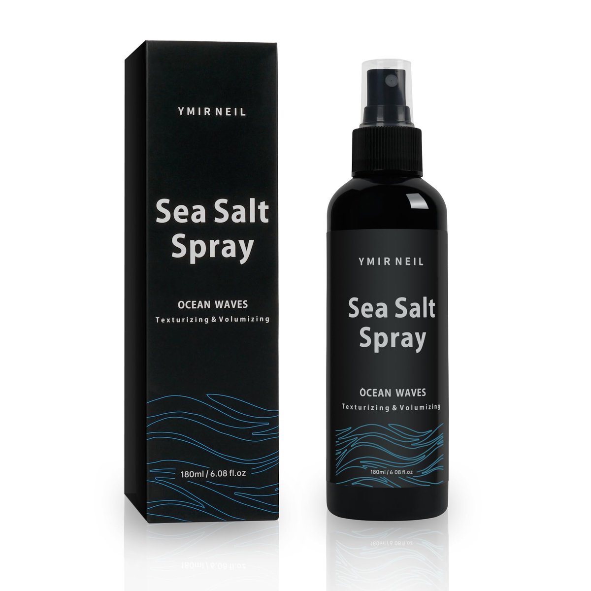 YMIR NEIL Natürliches Meersalzspray für Männer – Texturierend, Volumen, Beach Waves, frischer Duft, 177 ml