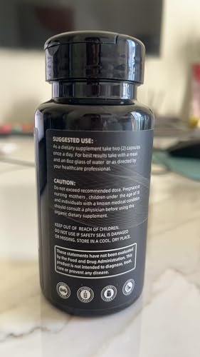 Rolphood Shilajit Kapseln für Männer/Frauen – Reines Himalaya Bio-Shilajit mit Ashwagandha, 60 Kapseln als Alternative zu Harz, Tropfen & Gummis