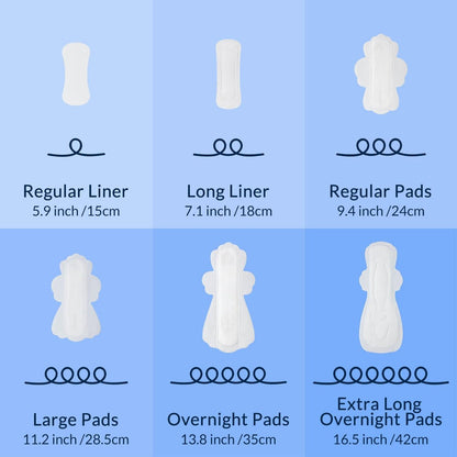 100 % Bio-Baumwoll-Binden für die Nacht, ultradünn, extra starke Menstruationsbinden mit Flügeln, für starken Schutz, Größe 5, 12 Stück