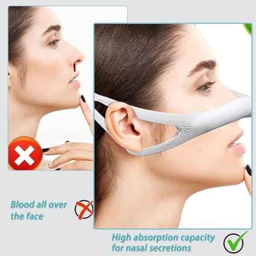 Nasenverband 10 Stück – Elastische Nasenbandagen für postoperative Versorgung & Septum-Erholung