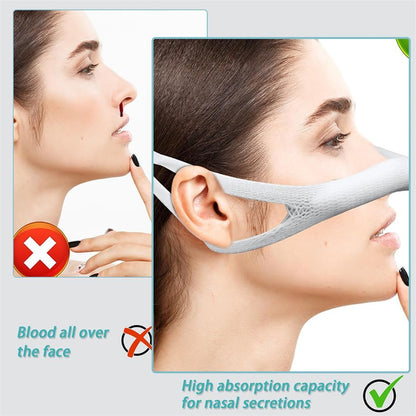 Nasenverband 10 Stück – Elastische Nasenbandagen für postoperative Versorgung & Septum-Erholung