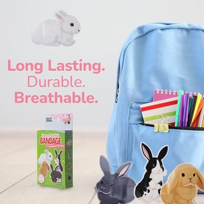 BioSwiss Pflaster, Hasenform selbstklebende Wundpflaster, Latexfrei, steril, 24 Stück