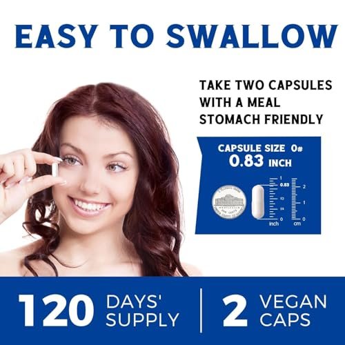 Vitalibre 10-in-1 Magnesium Komplex, 420 mg Elementares Magnesium | Höchste Stärke, Maximale Absorption | Chelat-Magnesium für Nerven-, Knochen- & Herzgesundheit | Nicht-GVO, 240 Vegane Kapseln