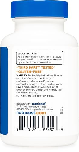 Nutricost Nelkenextrakt 120 Kapseln – 120 Portionen pro Flasche – Vegan, GMO-frei & glutenfrei