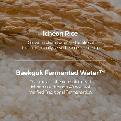 SKINFOOD Rice Serum – 48 Stunden fermentiertes Reiswasser Serum für natürlichen Glow und Glas-Haut, Porenverfeinerung, 55 ml