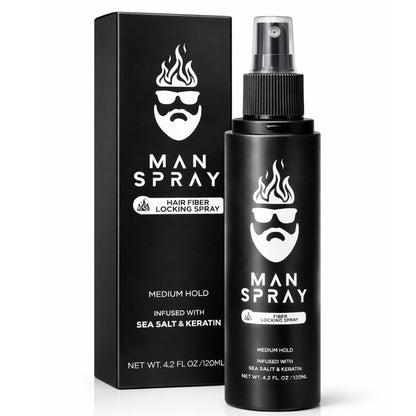 Hair Fiber Locking Spray mit Meersalz & Keratin für langanhaltenden Halt | Nachfüllspray für THE MAN KIT