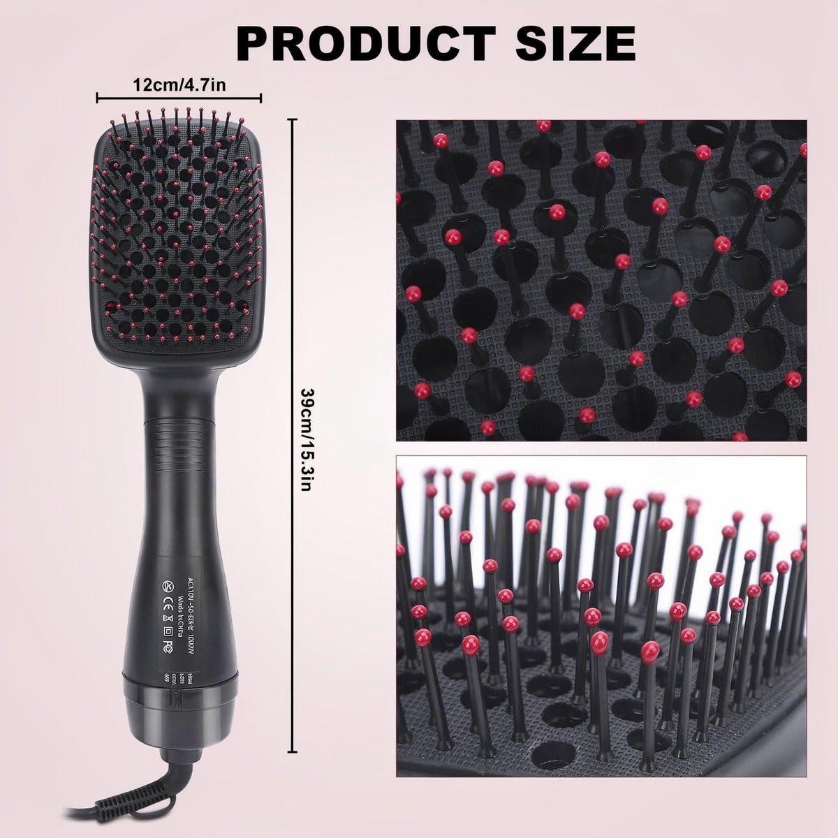 GEERYZHE 2-in-1 Multifunktionaler Anionen-Haartrockner-Bürstenkamm-Styler - Haarpflege-Werkzeug für professionelles Styling
