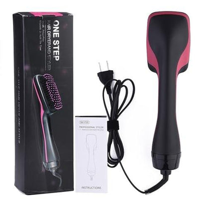 GEERYZHE 2-in-1 Multifunktionaler Anionen-Haartrockner-Bürstenkamm-Styler - Haarpflege-Werkzeug für professionelles Styling