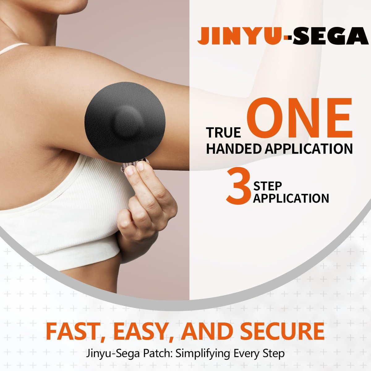 Jinyusega Klebepflaster für Dexcom G7 – 20 Stück, wasserdichte Überpflaster, mit Easy-Peel-Lasche, vorgeschnittene Trägerfolie, CGM-Sensor-Klebeband für 10–14 Tage, Schwarz