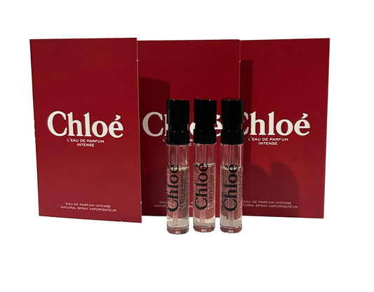 Chloé L'Eau de Parfum Intense Proben – 3er-Set, je 1,2 ml / 0,04 oz – Luxuriöser Damenduft