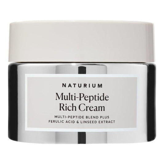 Naturium Multi-Peptide Rich Cream – Feuchtigkeitsspendende & nährende Gesichtscreme gegen feine Linien & Falten, vegan & tierversuchsfrei, 1,7 oz