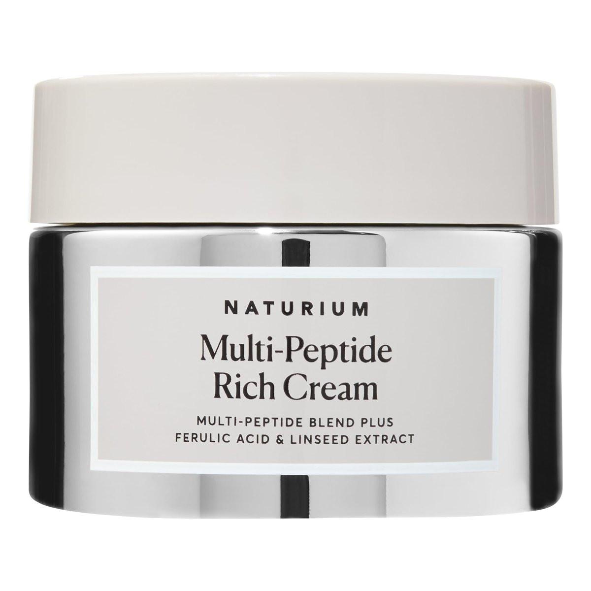 Naturium Multi-Peptide Rich Cream – Feuchtigkeitsspendende & nährende Gesichtscreme gegen feine Linien & Falten, vegan & tierversuchsfrei, 1,7 oz