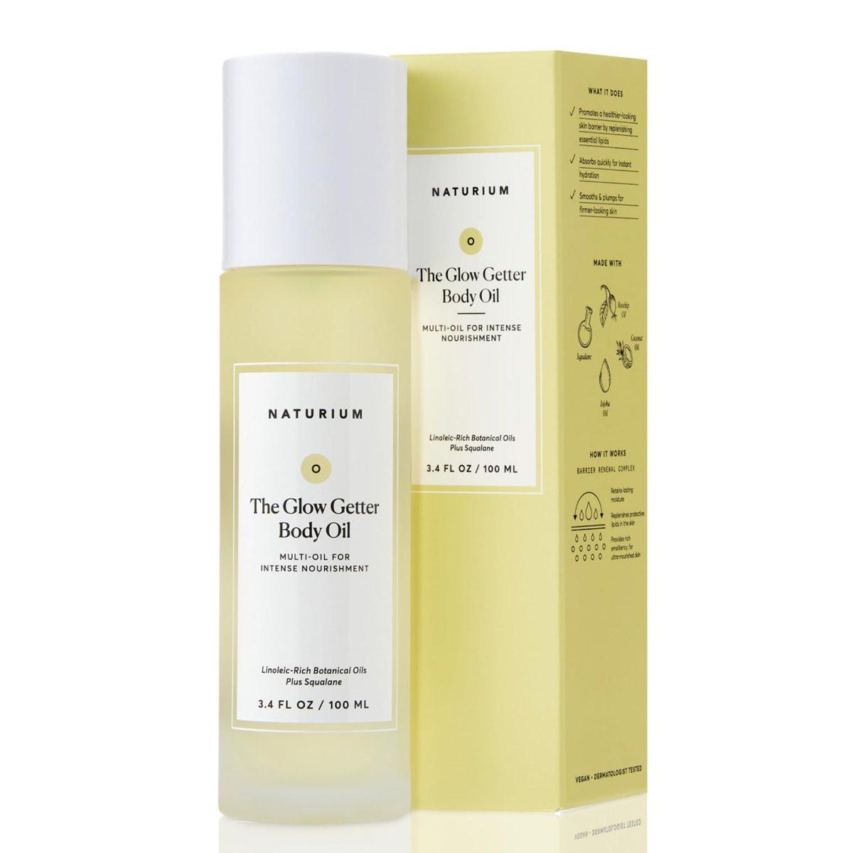 Naturium The Glow Getter Körperöl – Mehrfachöl für intensive Pflege, feuchtigkeitsspendend & nährend, vegan & tierversuchsfrei, 100 ml