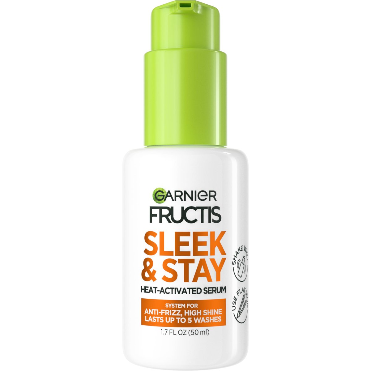 Garnier Fructis Sleek & Shine Haar-Serum für trockenes, frizziges Haar – Hitzeschutz mit Alpha-Silan, 50 ml