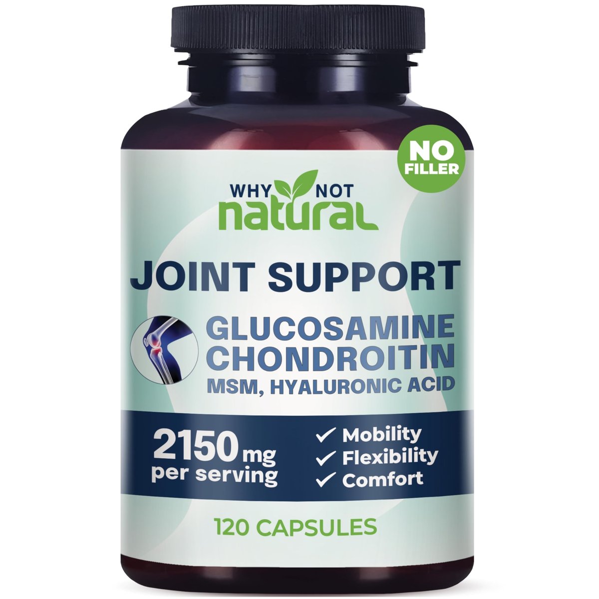 Why Not Natural Glucosamin Chondroitin MSM – Gelenkunterstützung für Knie & Gelenke