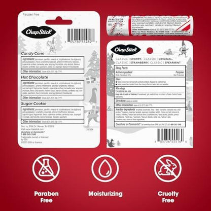 ChapStick Lippenbalsam, Sorten 11er-Pack – Feuchtigkeitspflege, je 4,25 g