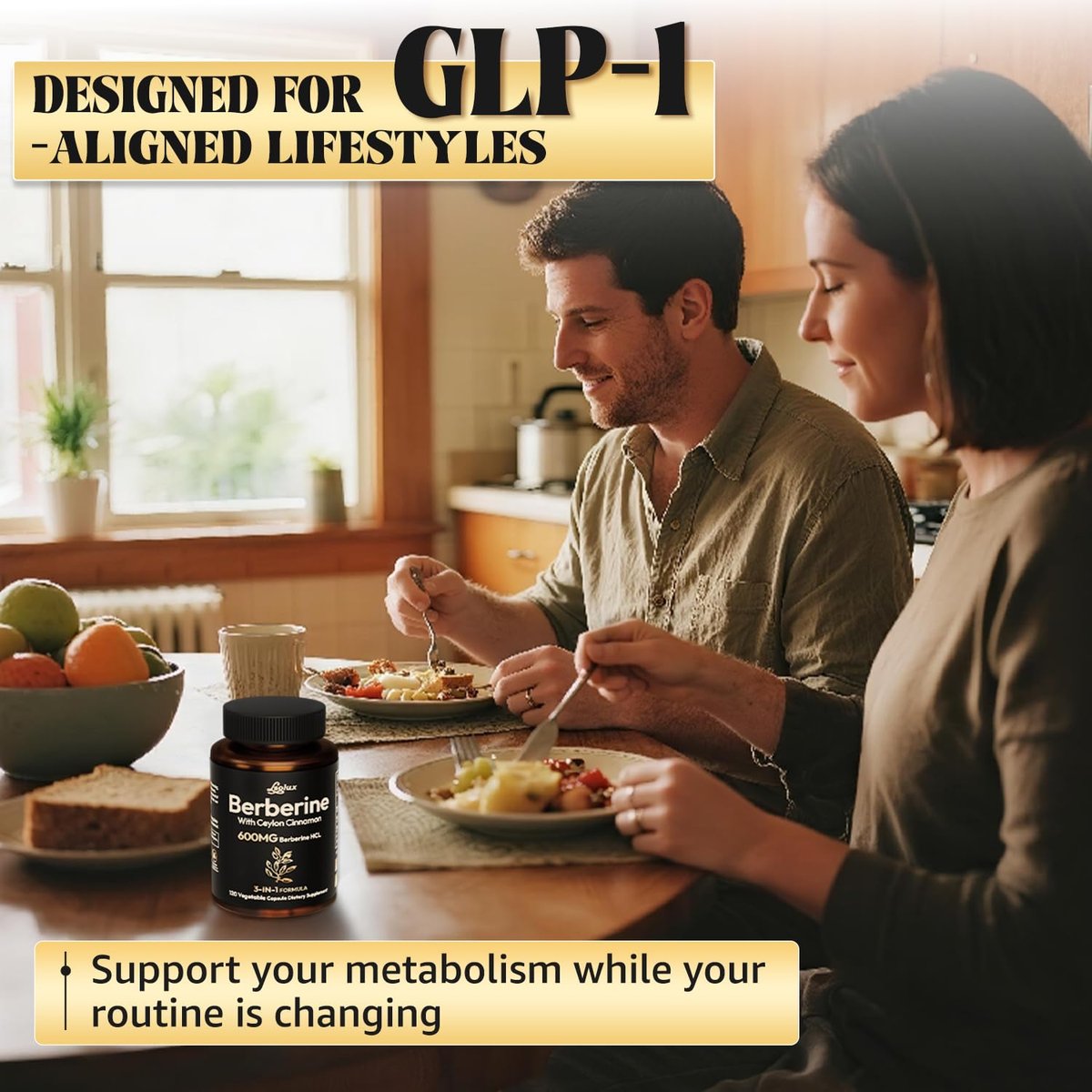 LSOIUX Berberin-Komplex mit Ceylon-Zimt – Liposomales Berberin für den Stoffwechsel, 600 mg, 120 Kapseln, Vegan, Non-GMO