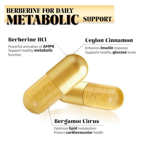 LSOIUX Berberin-Komplex mit Ceylon-Zimt – Liposomales Berberin für den Stoffwechsel, 600 mg, 120 Kapseln, Vegan, Non-GMO