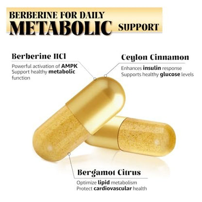 LSOIUX Berberin-Komplex mit Ceylon-Zimt – Liposomales Berberin für den Stoffwechsel, 600 mg, 120 Kapseln, Vegan, Non-GMO