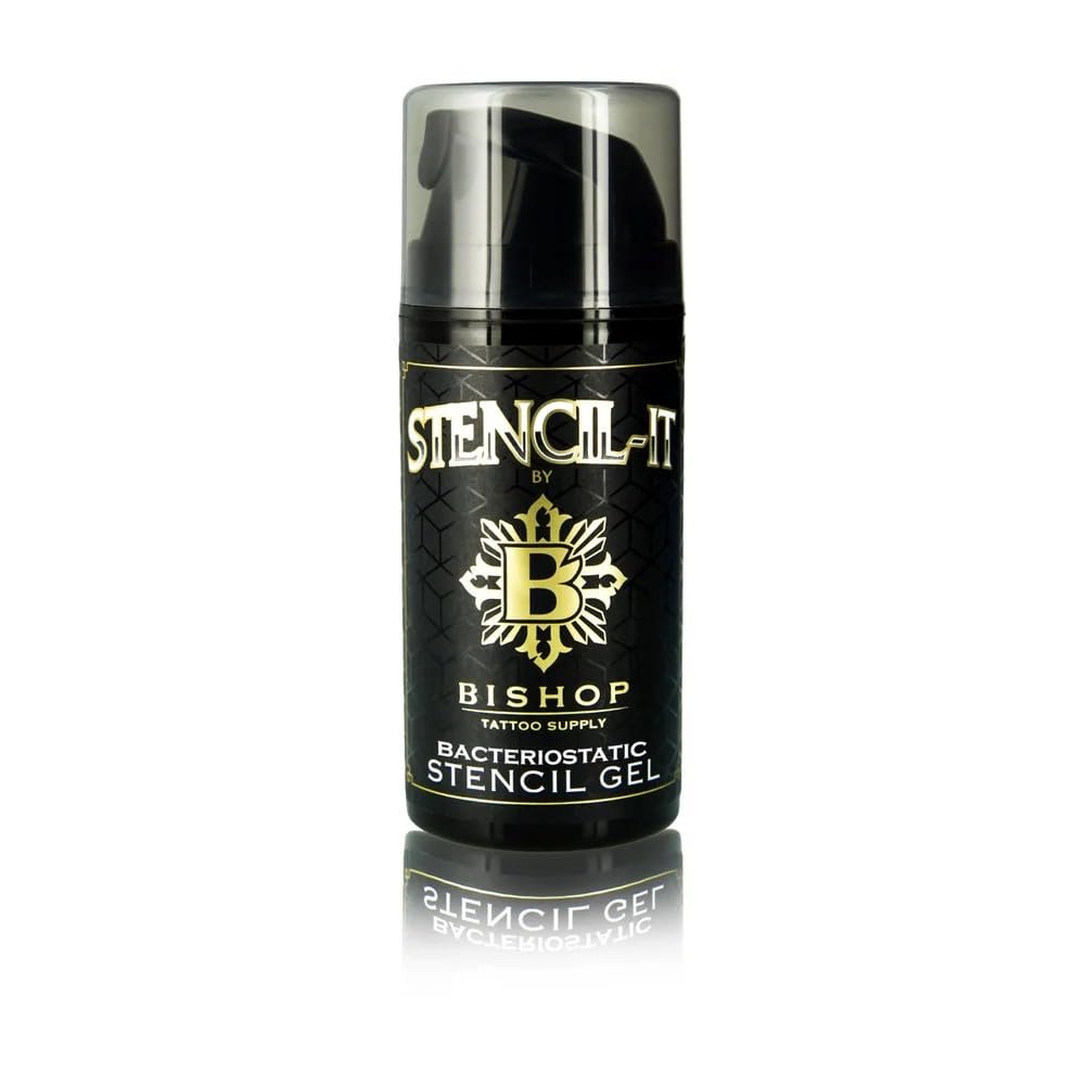 Bishop Tattoo Supply Stencil-It Stencil Gel – Tattoo Transfer Gel für professionelle Tätowierer, 3,3 Unzen, Hergestellt in USA