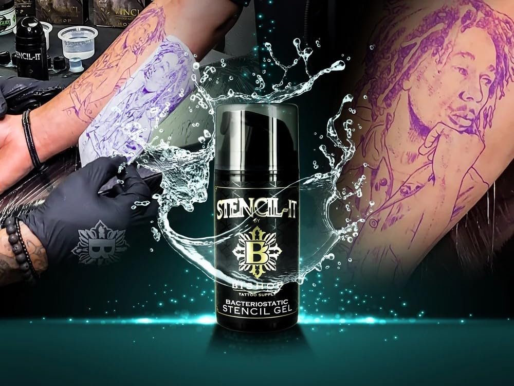 Bishop Tattoo Supply Stencil-It Stencil Gel – Tattoo Transfer Gel für professionelle Tätowierer, 3,3 Unzen, Hergestellt in USA