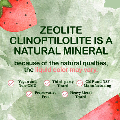 Zeolith Detox für Kinder Liquid Drops – Sanfte tägliche Reinigung & Sprachunterstützung mit methyliertem B12 & Vitamin D – Clinoptilolith-Zeolith-Tropfen zur Entgiftung, 60 ml