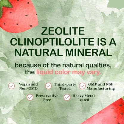 Zeolith Detox für Kinder Liquid Drops – Sanfte tägliche Reinigung & Sprachunterstützung mit methyliertem B12 & Vitamin D – Clinoptilolith-Zeolith-Tropfen zur Entgiftung, 60 ml