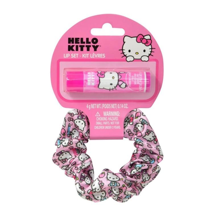 Townley Hello Kitty Scrunchies und Lippenbalsam Set