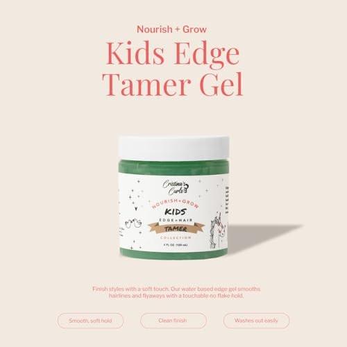 Cristina's Curls Edge Control Gel – Anti-Frizz & Non-Flaking für Locken, Baby Hairs und Flyaways, kindersichere Formel (118 ml)