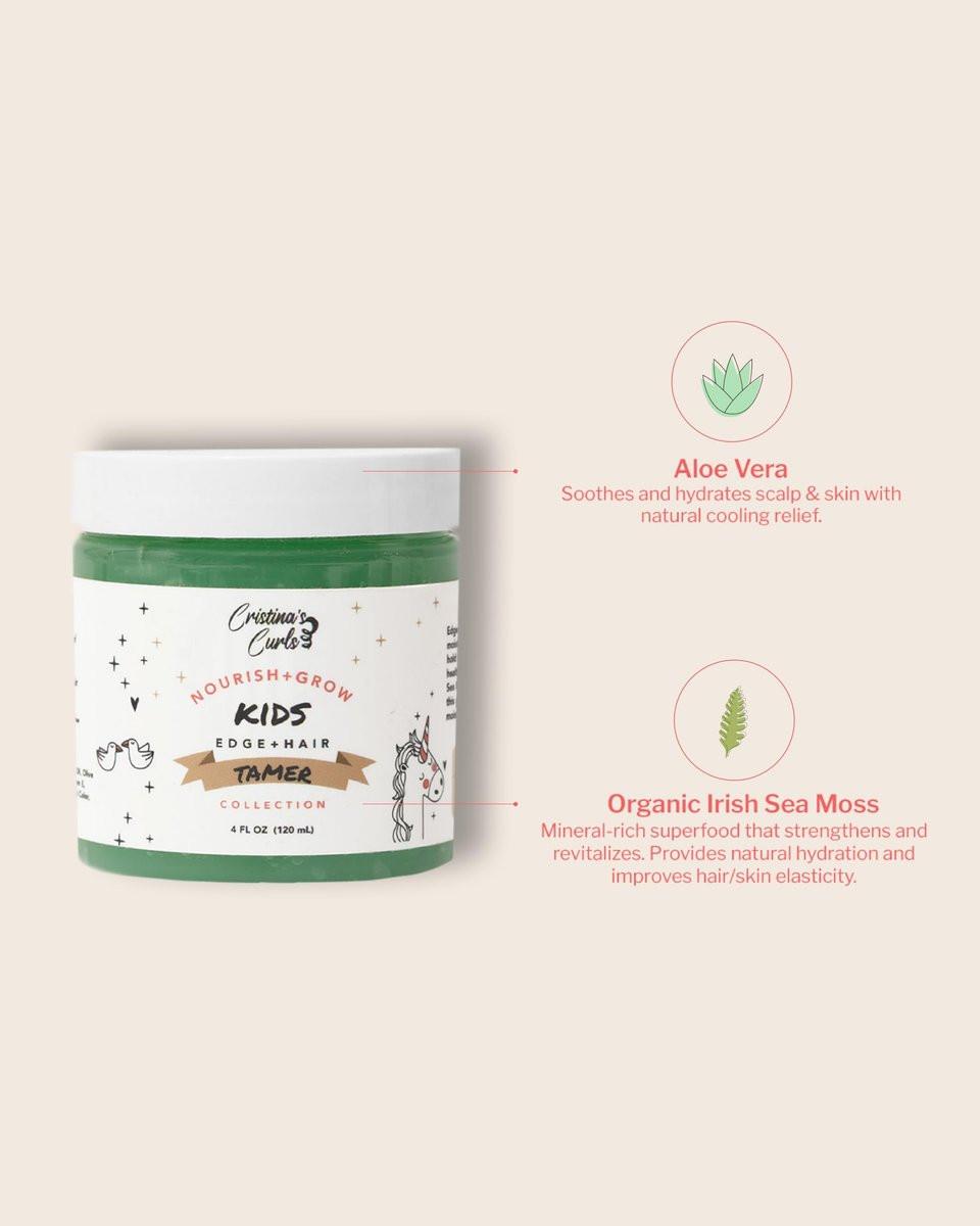 Cristina's Curls Edge Control Gel – Anti-Frizz & Non-Flaking für Locken, Baby Hairs und Flyaways, kindersichere Formel (118 ml)