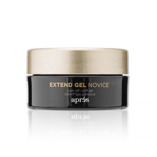 Apres Extend Gel Novice – Gel-X Nagelspitzen Kleber, 15 ml Glas-Edition, abziehbarer Soft-Gel, HEMA-frei, dicke Konsistenz, einfache Anwendung für Soft-Gel-Spitzen