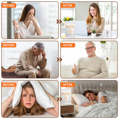 D3 K2 Vitamin 10000 IE - 240 Weichkapseln mit Virgin Kokosöl, 2-in-1 Vitamin D & K Komplex, Immununterstützung und Calciumaufnahme, Knochen- und Herzgesundheit (240 Kapseln, Packung mit 2)