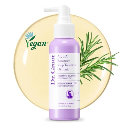 Dr.groot Rosmarin Minze Öl Tonic für Haarwachstum mit Biotin, Hyaluronsäure, Haarverdickung & Kopfhautpflege. Koreanische Haarpflege. Sulfatfrei, Silikonfrei, Parabenfrei (100 ml)