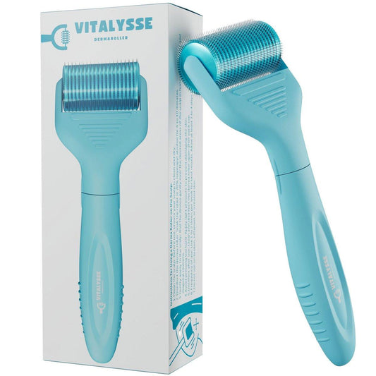 Vitalysse Scalp Derma Roller – 0,25 mm Microneedling-Tool für Haar & Kopfhaut – 1200 Titan-Nadeln, austauschbarer Kopf, CE-zertifiziert – Haarpflege für Männer & Frauen – Stolz kanadisch