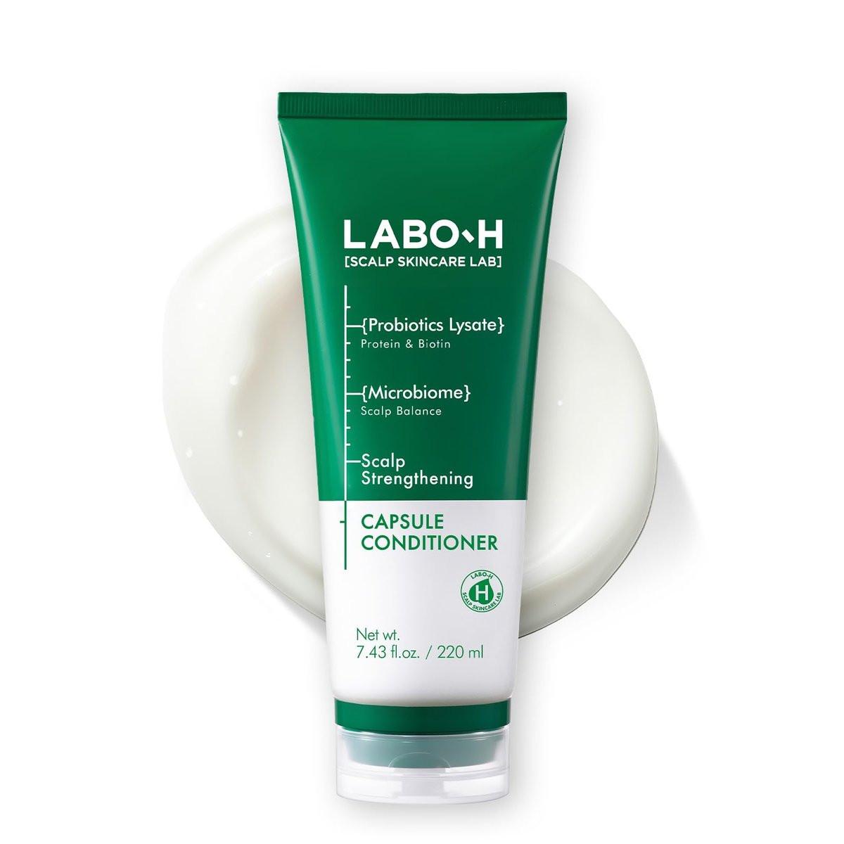 LABO.H Scalp Stärkender Kapsel-Conditioner für Haarwachstum & Anti-Haarausfall | Vegane Pflege mit Vitamin C, Biotin, Koffein und Rosmarinöl, sofortige Geschmeidigkeit & Pflege, Koreanisch, 220 ml