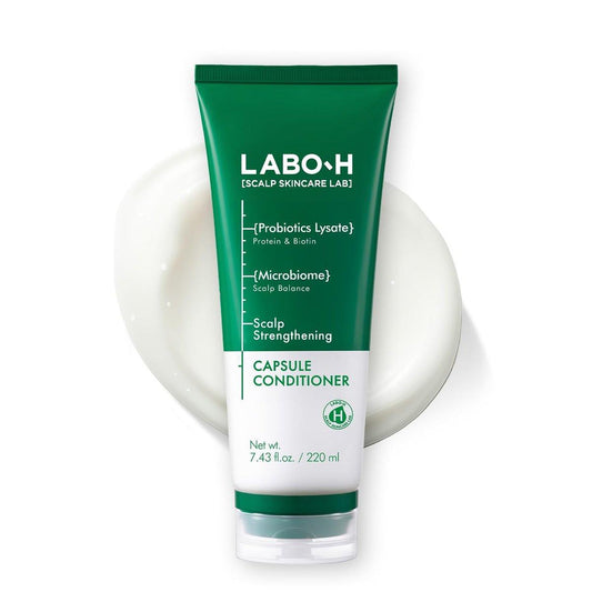 LABO.H Scalp Stärkender Kapsel-Conditioner für Haarwachstum & Anti-Haarausfall | Vegane Pflege mit Vitamin C, Biotin, Koffein und Rosmarinöl, sofortige Geschmeidigkeit & Pflege, Koreanisch, 220 ml